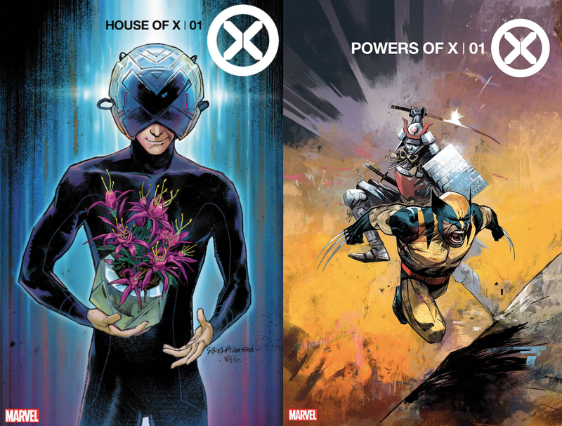 Covers for House of X and Powers of X #1.